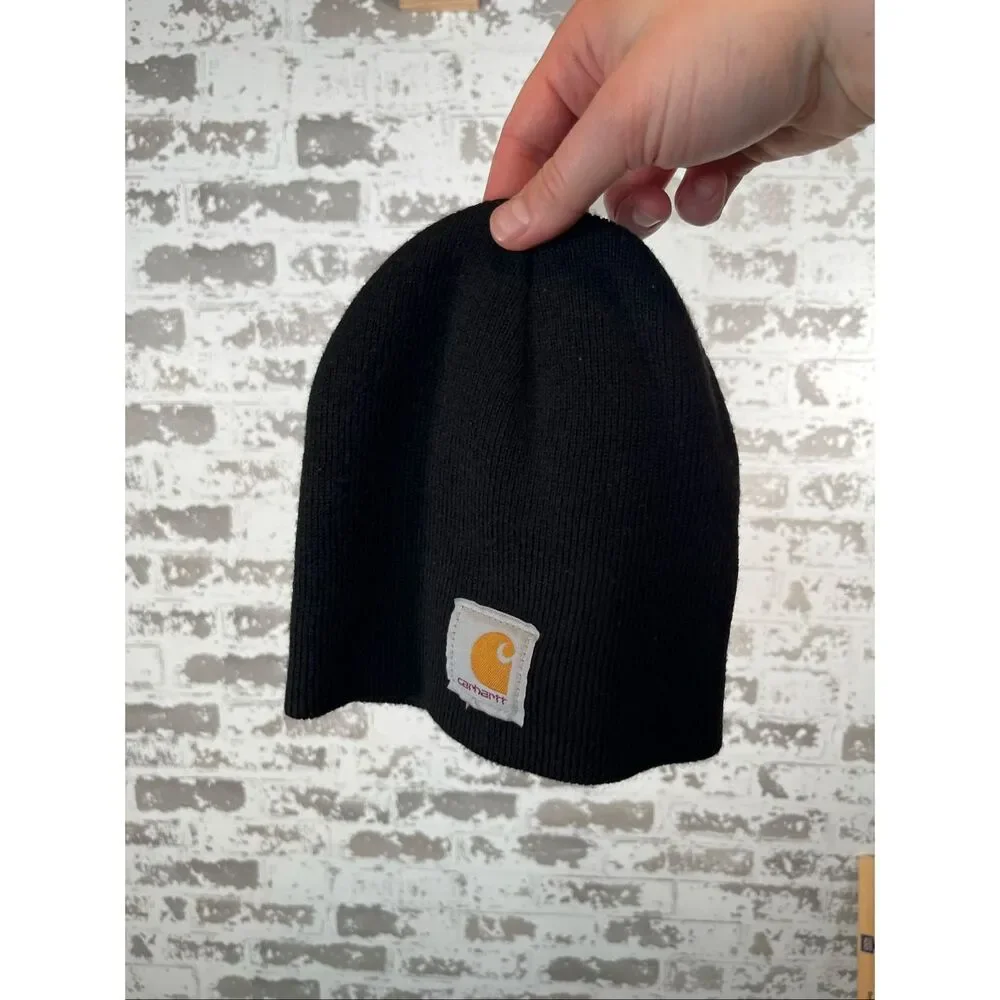 Carhartt | black unisex beanie hat